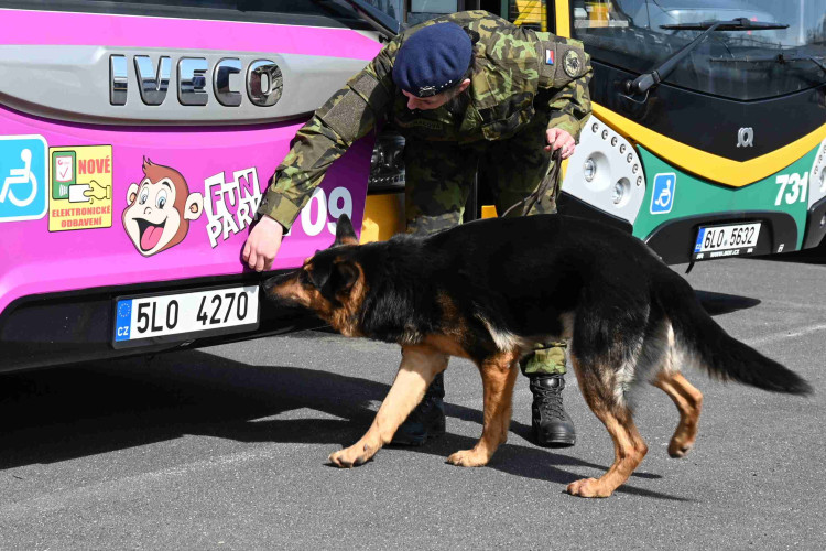 Soutěž psích specialistů na vyhledávání výbušnin a drog