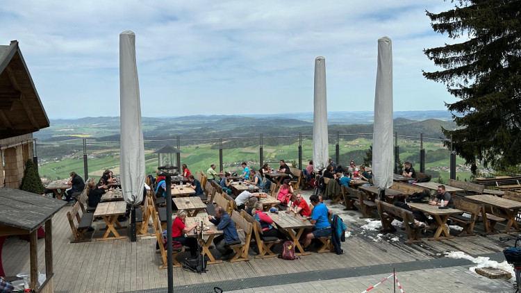 Terasa hospůdky Schönblick