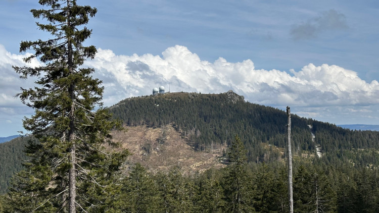 Pohled z Malého na Velký Javor