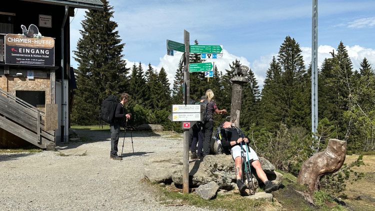 Odpočinek u Chamer Hütte