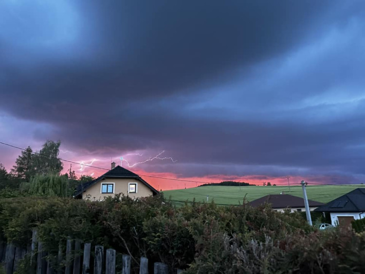 Supercelární bouře na Jihlavsku