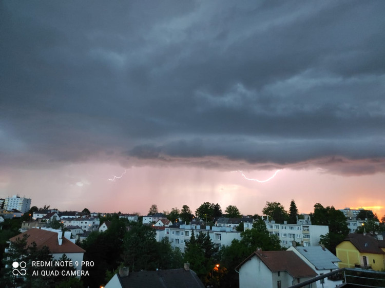 Supercelární bouře na Jihlavsku
