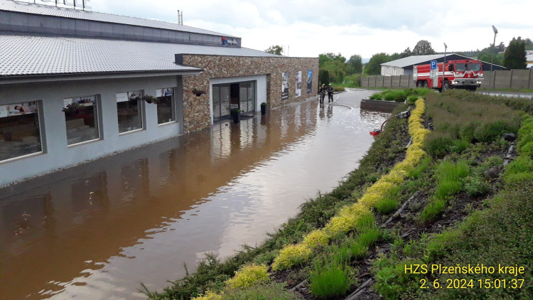 FOTOGALERIE: Povodeň na Plzeňsku 2. června 2024