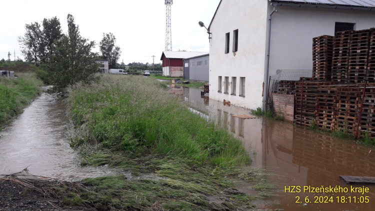 FOTOGALERIE: Povodeň na Plzeňsku 2. června 2024