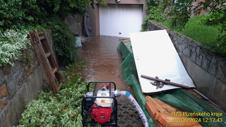 FOTOGALERIE: Povodeň na Plzeňsku 2. června 2024