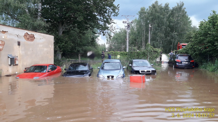 FOTOGALERIE: Povodeň na Plzeňsku 2. června 2024