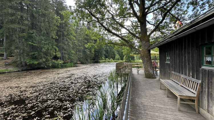 Původní nádrž na plavení dřeva