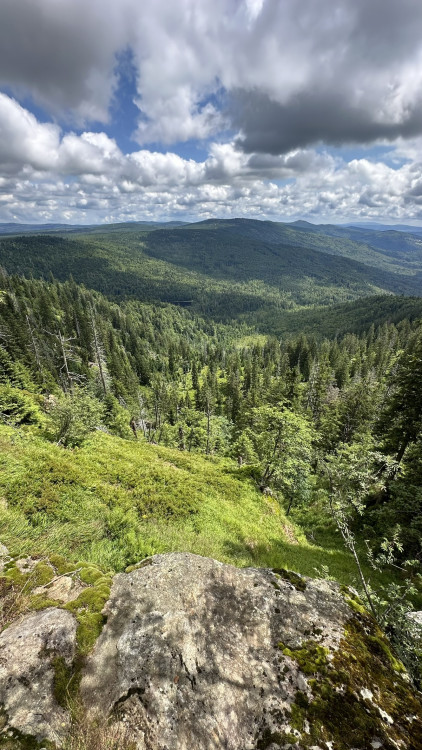 Roklanské jezero z vyhlídky u chaty