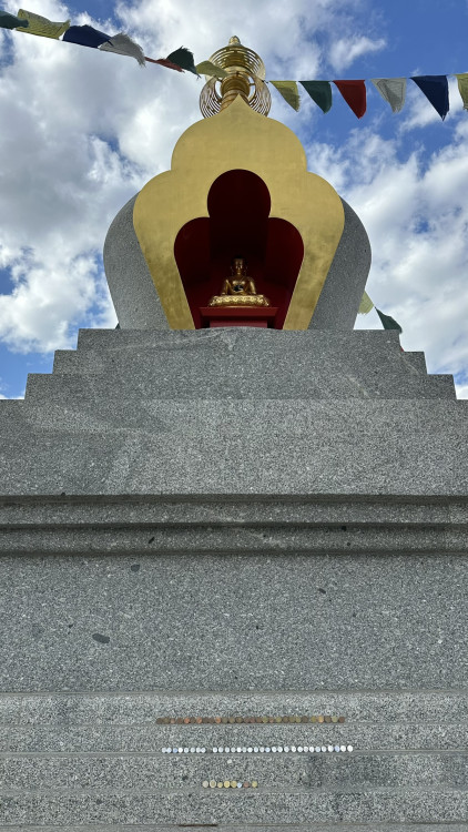 FOTOGALERIE: Buddhistická stúpa v Těnovicích a Těnovická skála