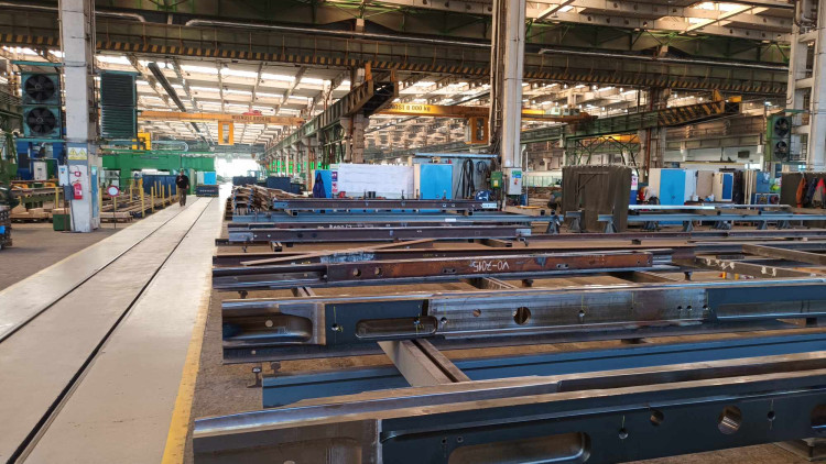 FOTOGALERIE: Prostějovská firma se specializuje na výrobu železničních a tramvajových výhybek