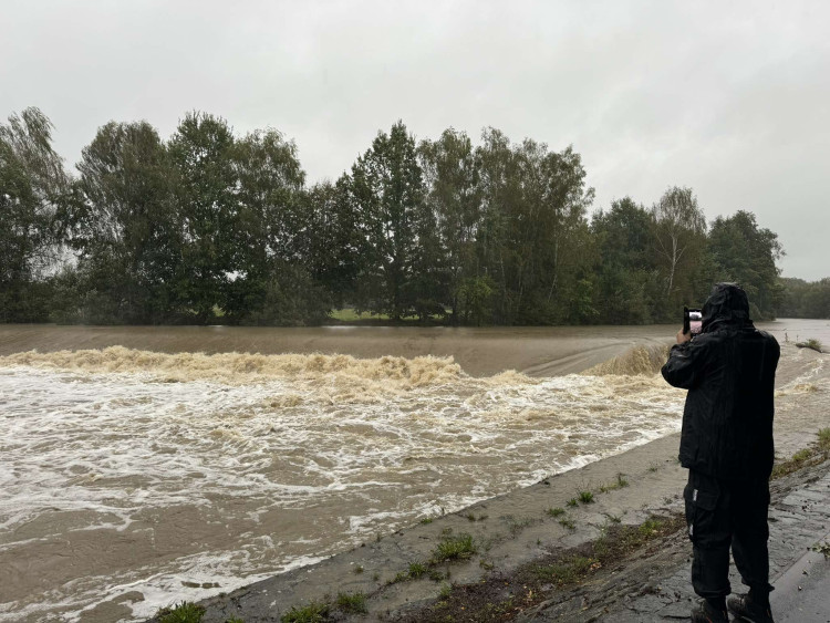 Malše v Českých Budějovicích.