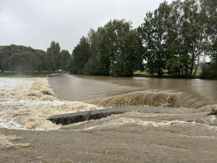 Malše v Českých Budějovicích.