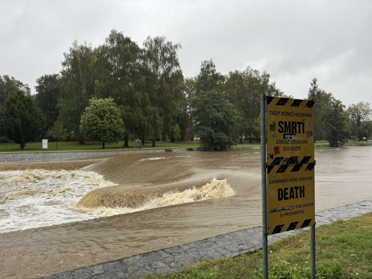 Malše v Českých Budějovicích.