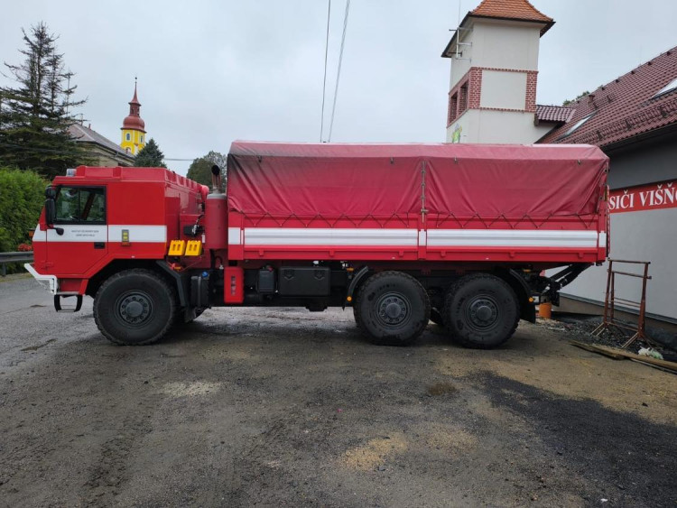 Evakuační vozidlo ve Višňové