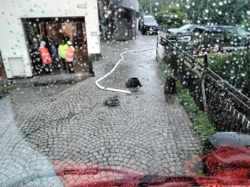 FOTOGALERIE: Hasiči zasahují v Olomouckém kraji kvůli větru a zvýšeným hladinám toků