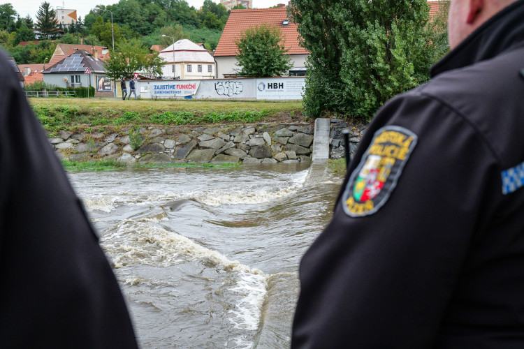 Situaci v Plzni monitorují také strážníci, foto: MP Plzeň