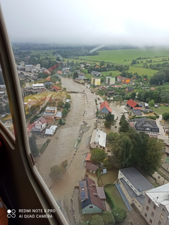 FOTOGALERIE: Hasiči zasahují v Olomouckém kraji kvůli povodním a větru
