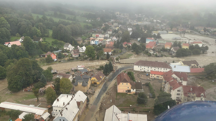 FOTOGALERIE: Hasiči zasahují v celém Olomouckém kraji kvůli povodním