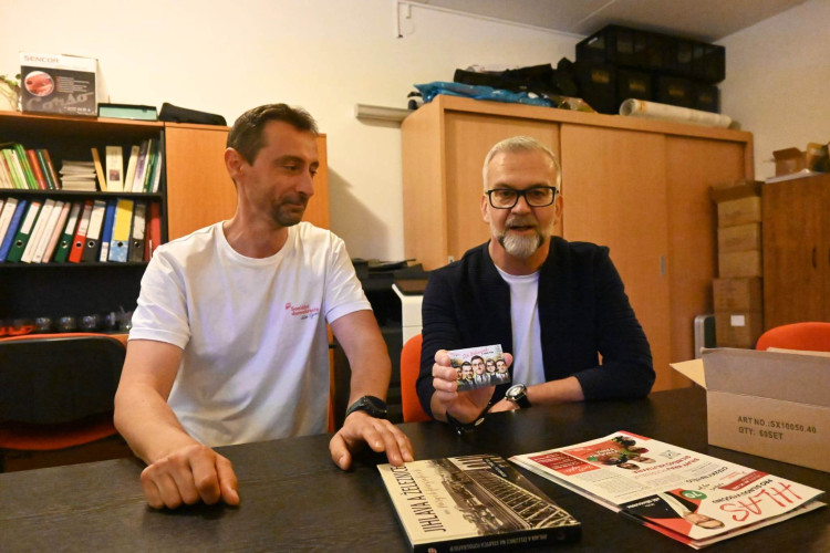 Zleva: Martin Hyský a Vladimír Novotný (Sociální demokracie)