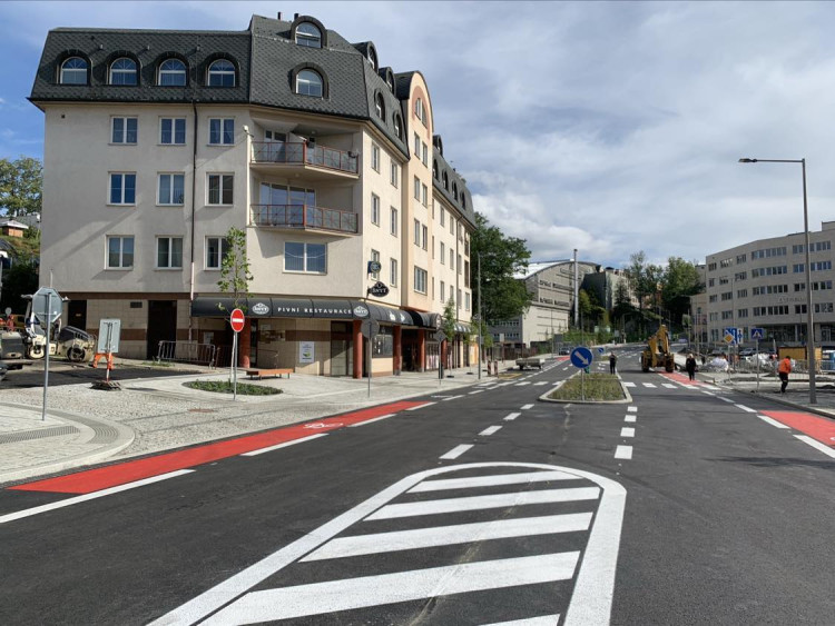 Rekonstrukce Sokolské ulice je u konce