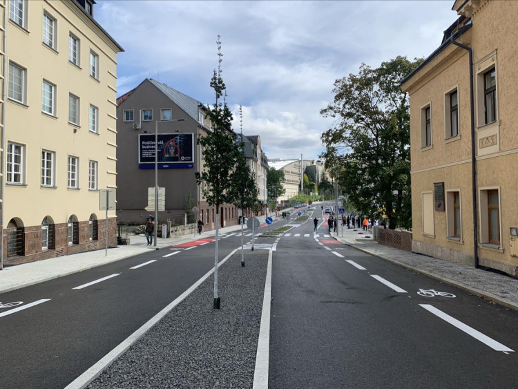 Rekonstrukce Sokolské ulice je u konce