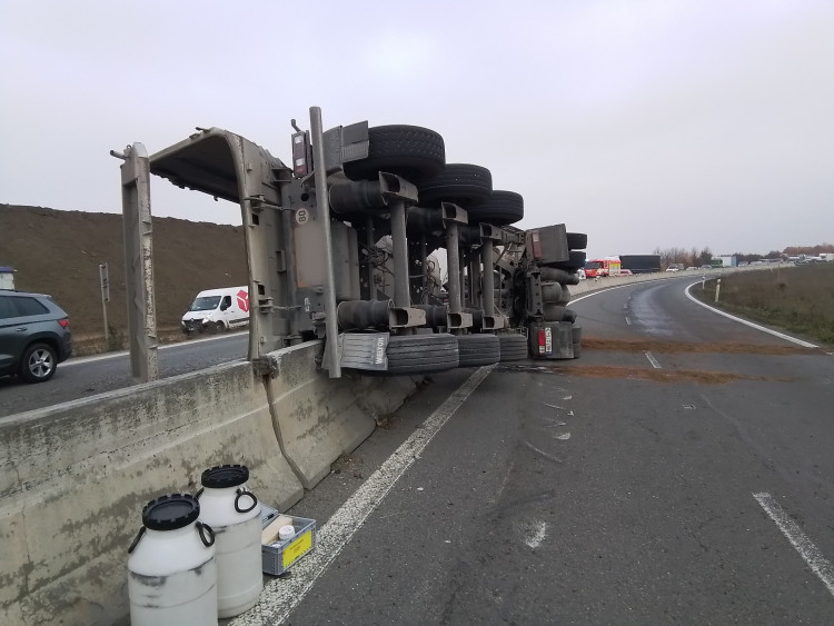 FOTOGALERIE: Tragická nehoda na obchvatu Olomouce