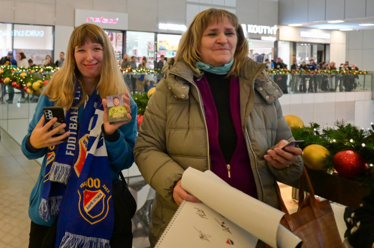 Jedině Baník! Modrobílí obsadili obchodní centrum