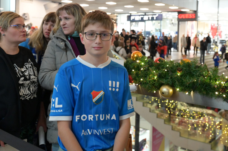 Jedině Baník! Modrobílí obsadili obchodní centrum