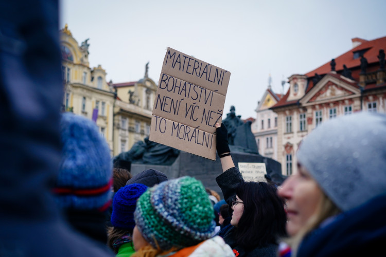 FOTOGALERIE: Demonstrace Milionu chvilek pro demokracii Zůstaňme demokratickým srdcem Evropy