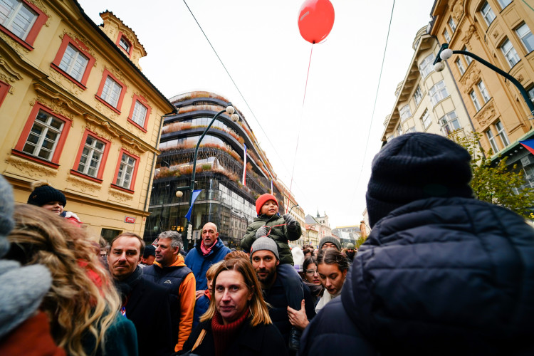 FOTOGALERIE: Podívejte se, jaká byla atmosféra na Národní třídě