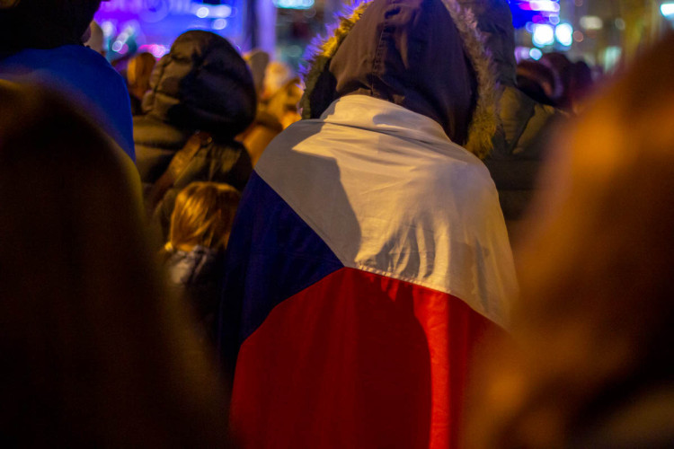 FOTOGALERIE: V centru Brna si lidé připomínají pětatřicet let od revoluce