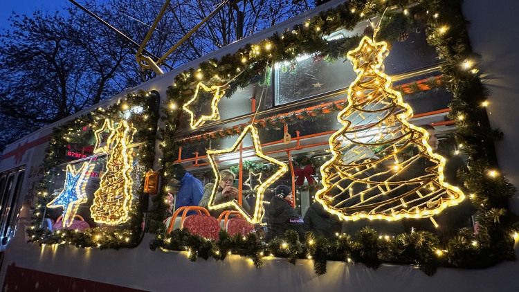 FOTOGALERIE: Vánoční tramvaj 2024