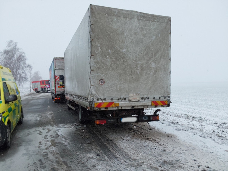 FOTOGALERIE: Sníh potrápil Olomoucký kraj