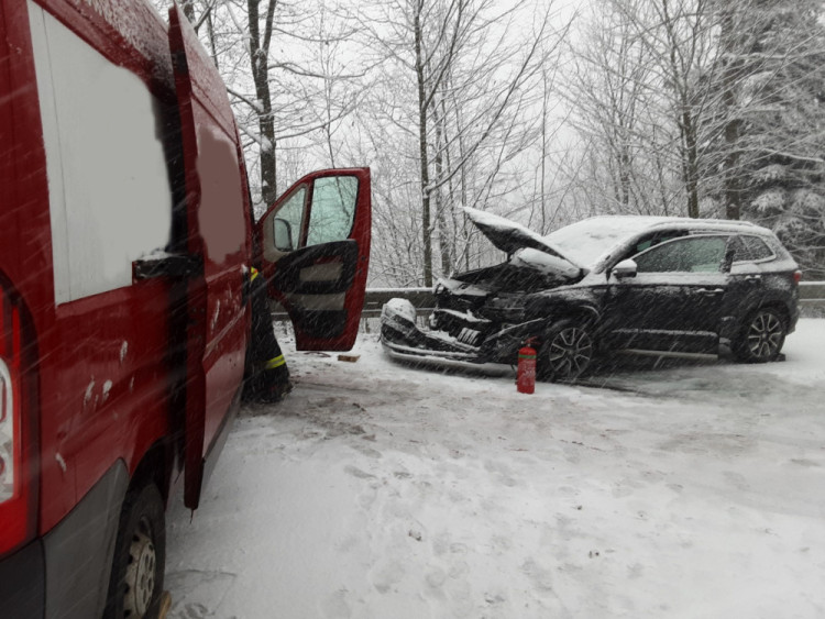 FOTOGALERIE: Sníh potrápil Olomoucký kraj