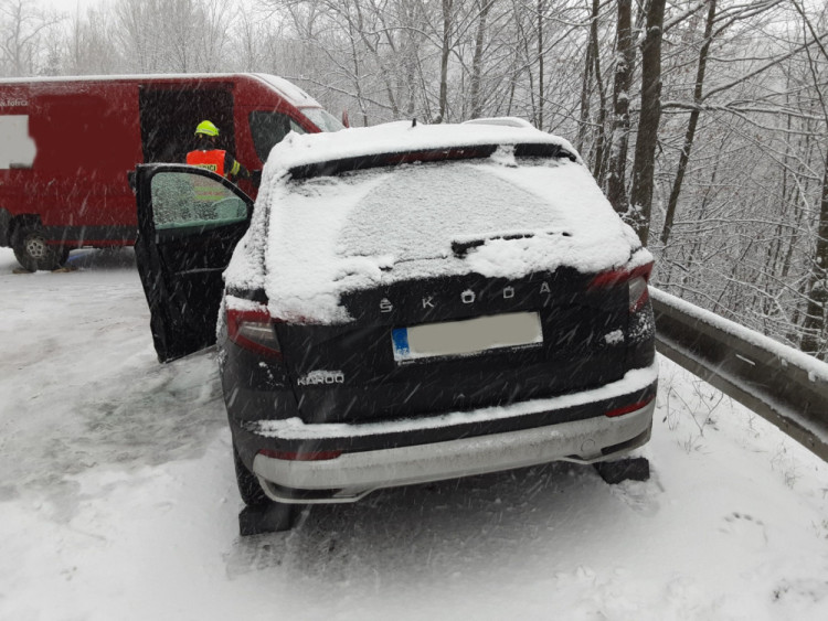 FOTOGALERIE: Sníh potrápil Olomoucký kraj