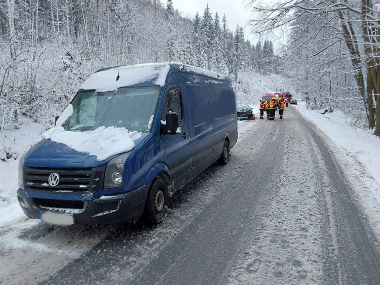 FOTOGALERIE: Sníh potrápil Olomoucký kraj