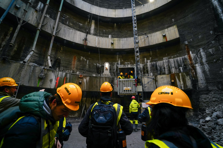 FOTOGALERIE: Stavba metra D je v plném proudu. Podívejte se, jak to vypadá v budoucí stanici Pankrác