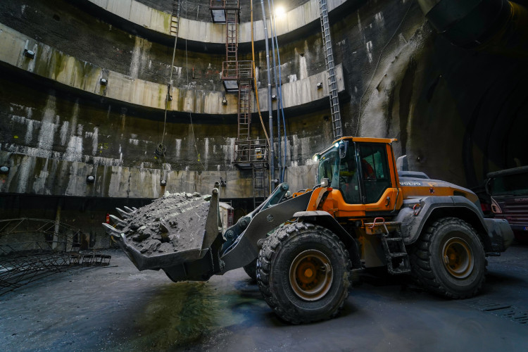 FOTOGALERIE: Stavba metra D je v plném proudu. Podívejte se, jak to vypadá v budoucí stanici Pankrác