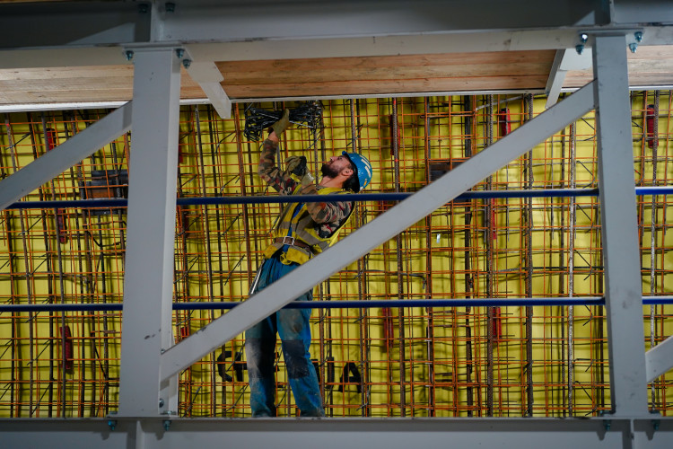 FOTOGALERIE: Stavba metra D je v plném proudu. Podívejte se, jak to vypadá v budoucí stanici Pankrác