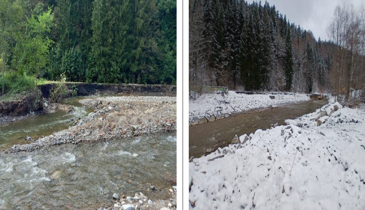 FOTOGALERIE: Tři měsíce po povodních jsou koryta řek v části Jeseníků opravená