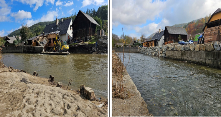 FOTOGALERIE: Tři měsíce po povodních jsou koryta řek v části Jeseníků opravená