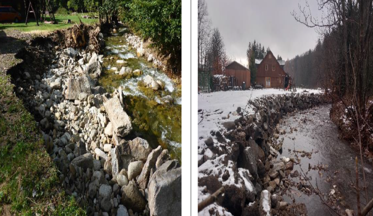FOTOGALERIE: Tři měsíce po povodních jsou koryta řek v části Jeseníků opravená