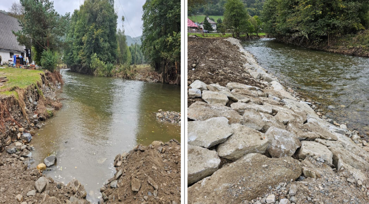 FOTOGALERIE: Tři měsíce po povodních jsou koryta řek v části Jeseníků opravená