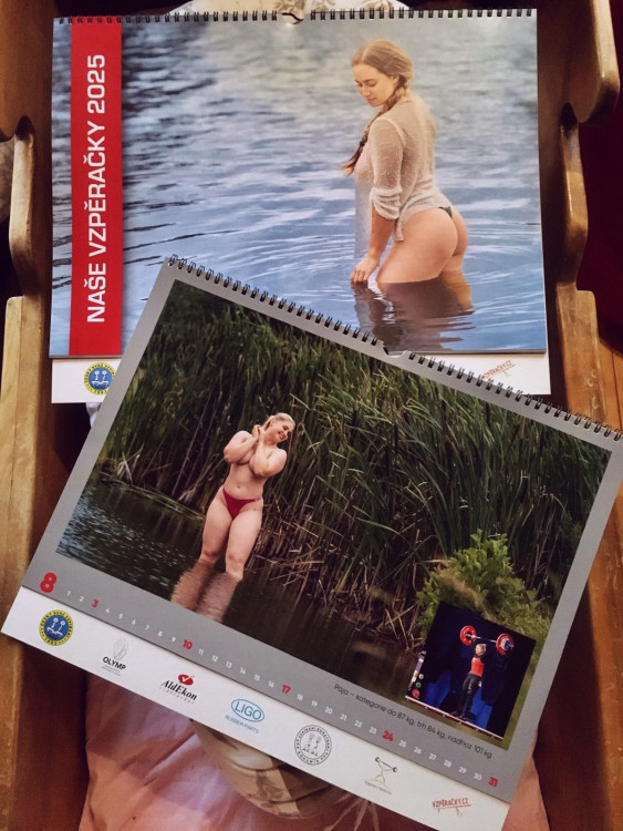 FOTOGALERIE: Nejmladší talentované vzpěračky se představily v kalendáři na rok 2025