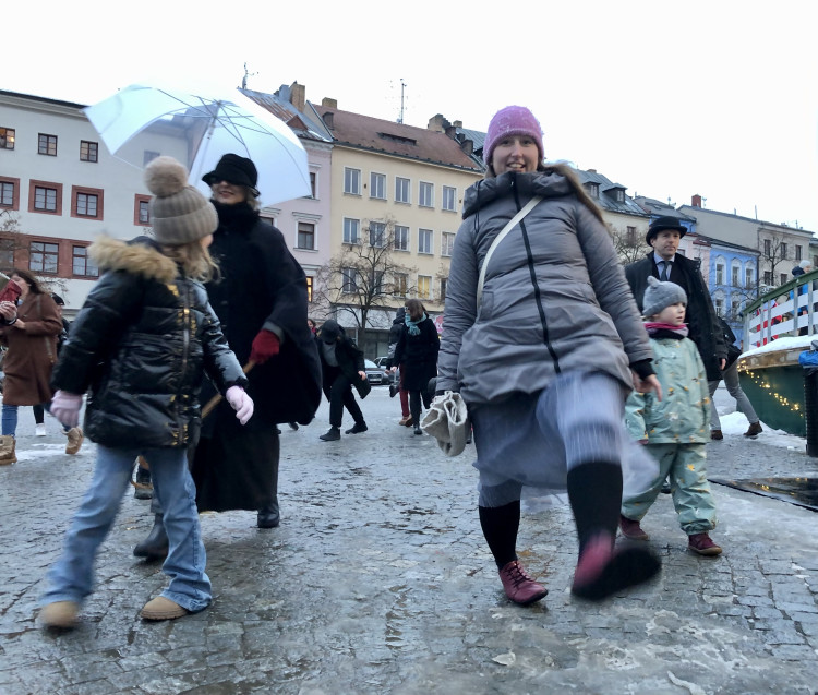 Pochod švihlou chůzí v Jihlavě