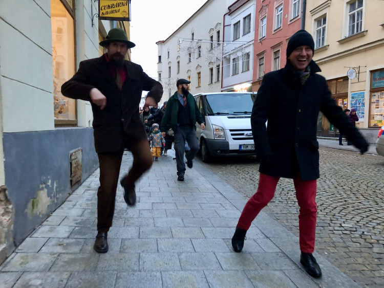 Pochod švihlou chůzí v Jihlavě