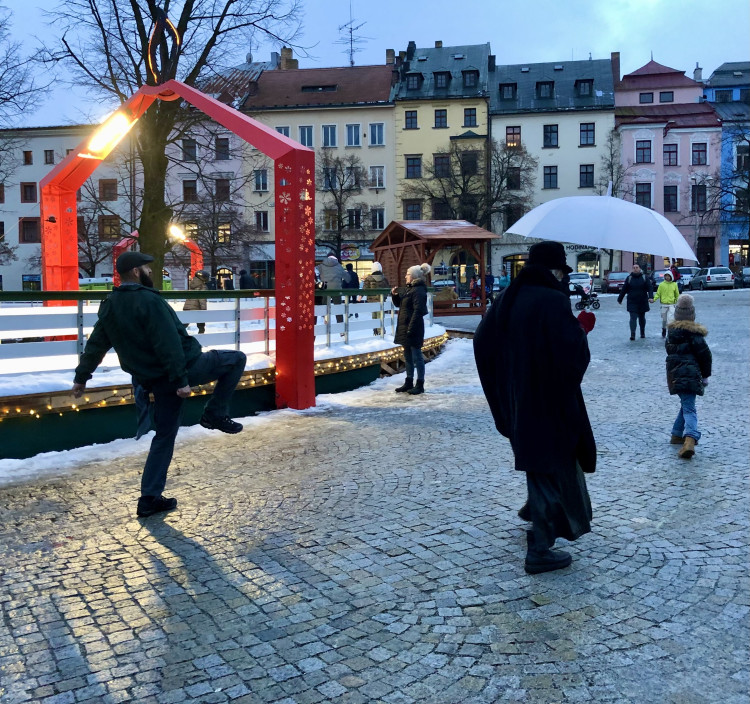 Pochod švihlou chůzí v Jihlavě