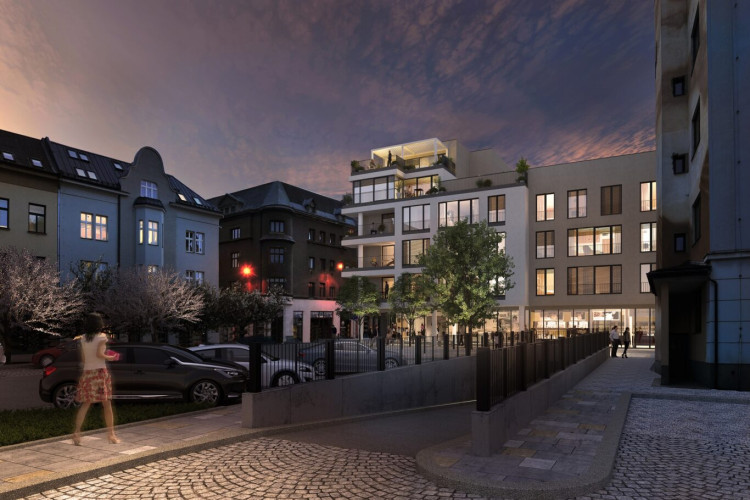 FOTOGALERIE: V srdci Ostravy začal růst polyfunkční dům Václav, upraveno bude i okolí