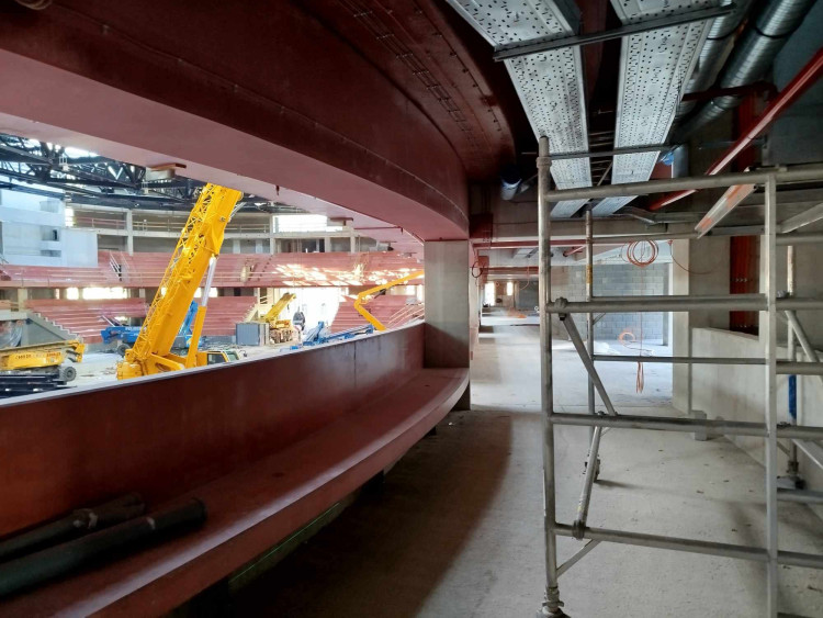 Horácká multifunkční aréna v únoru 2024