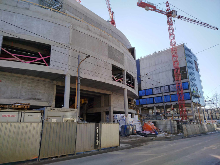 Horácká multifunkční aréna v únoru 2024